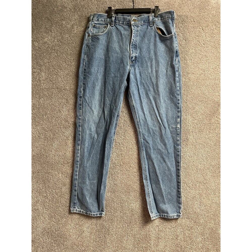 Carhartt B18 DST Traditional Fit Jeans Mens 40x32 Straight Leg Work Streetwear